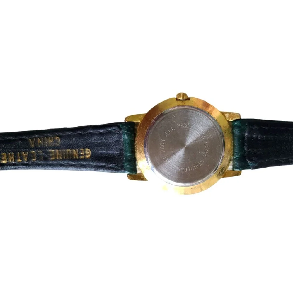 Vintage Women’s Santa Reindeer Merry Christmas Watch Moving Rhinestones RARE!